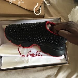 Christian Louboutin. Spiked sneakers size 10